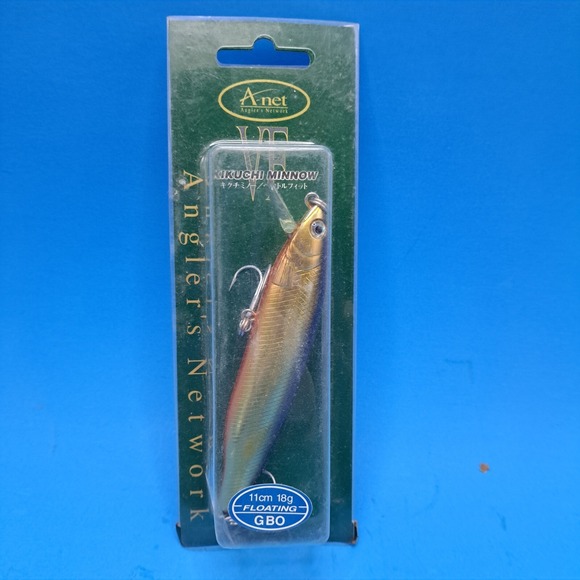 Anet VF Kikuchi Minnow Lure 11cm 18g Floating GBO Made in‎ Japan NOS Vintage - Picture 1 of 6